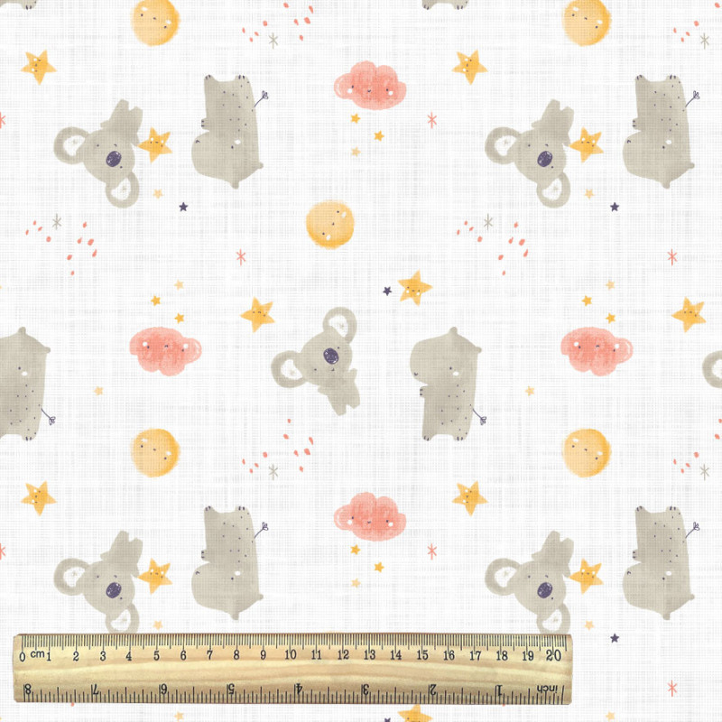 Printed Cotton ZIPOPO White / Soft Multicolored
